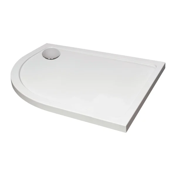 Clan Core Anti Slip Stone Offset Quadrant Shower Tray