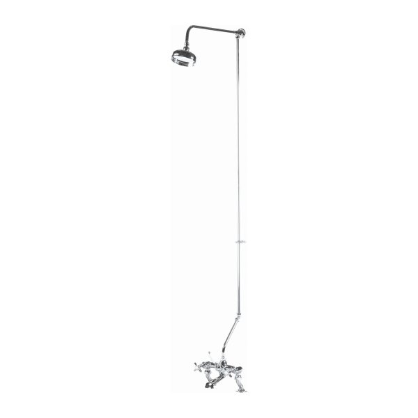 Nuie Rigid Riser Kit with Bath Spout