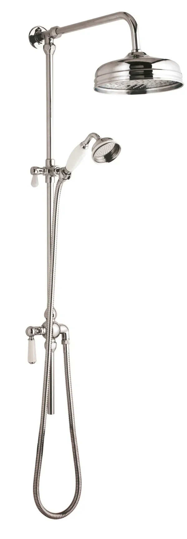 Hudson Reed Traditional Rigid Riser Kit with Diverter & Handset