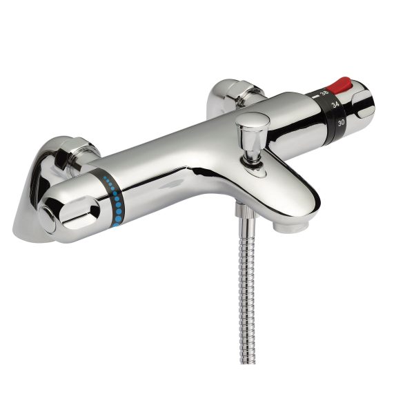 Nuie Wall Mounted Thermostatic Bath Shower Mixer