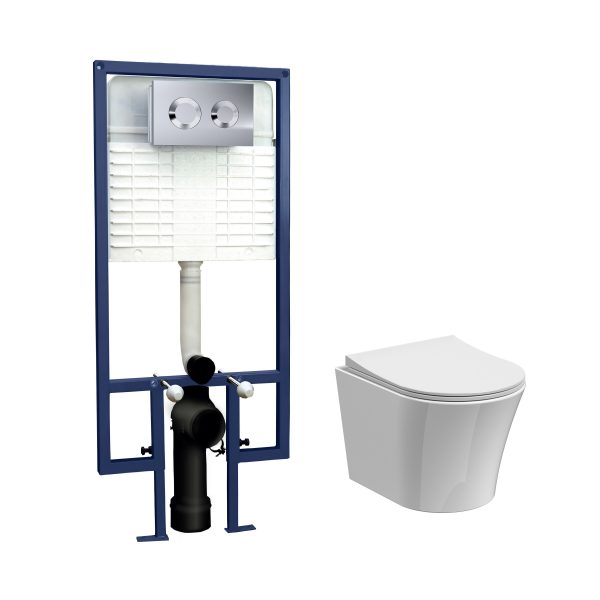 Nuie 5 in 1 Wall Hung Toilet Pack
