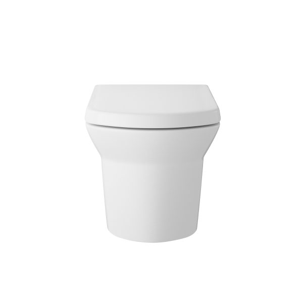 Hudson Reed Maya Square Wall Hung Toilet with Soft Close Seat