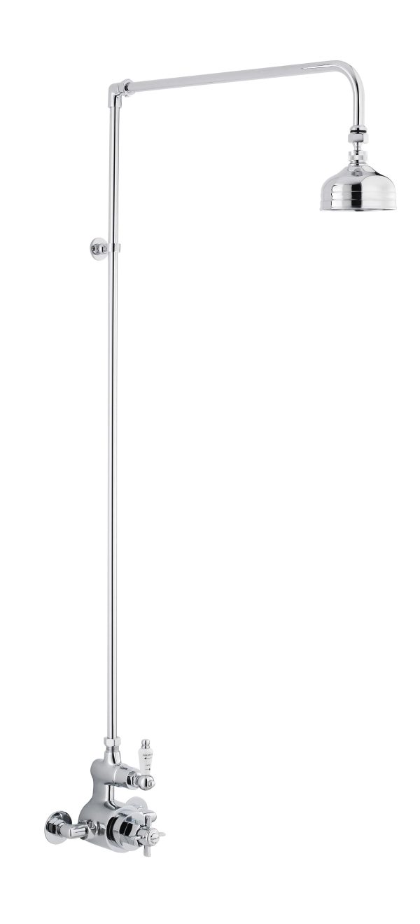 Nuie Edwardian Thermostatic Shower Valve & Rigid Riser
