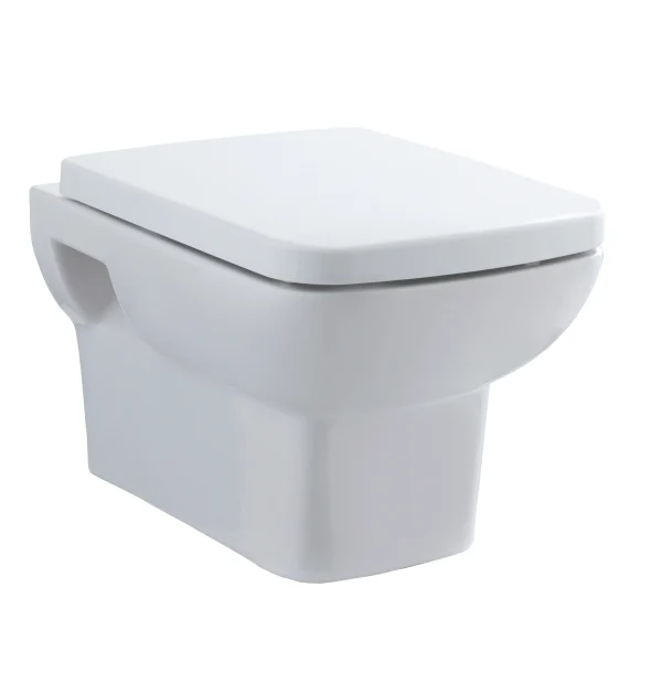 Hudson Reed Arlo Square Wall Hung Toilet with Seat