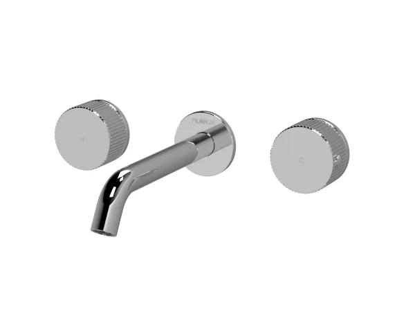 Clan Signature MacKay Wall Mounted 3 Tap Hole Basin Mixer