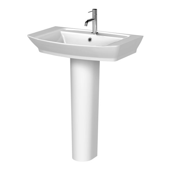 Clan Signature Soft Square Basin & Pedestal