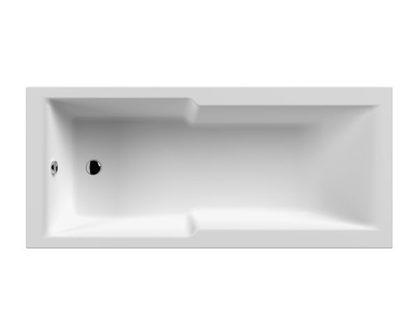 Nuie Square Single Ended Shower Bath