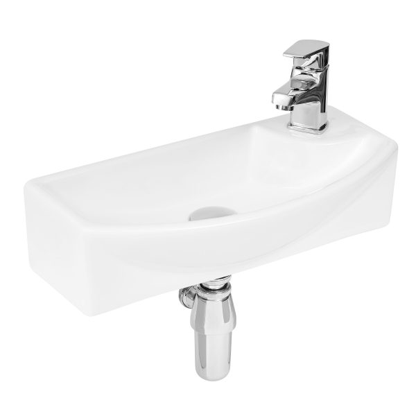 Nuie Juno Compact Curved Wall Hung Basin