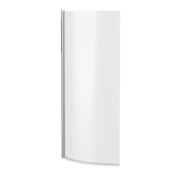 Curved P-Shape Bath Screen