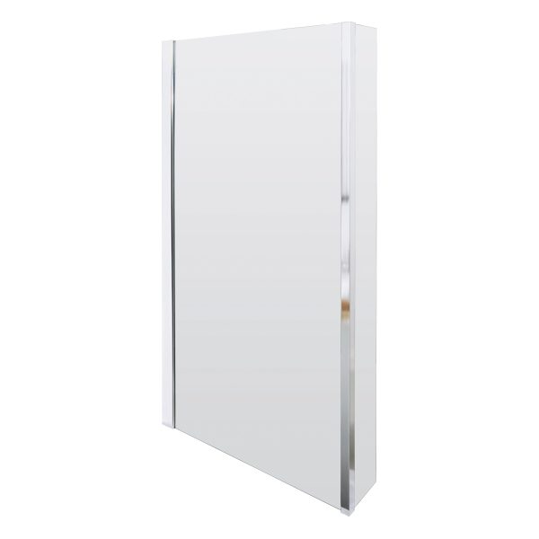 L-Shaped Bath Screen with Fixed Return