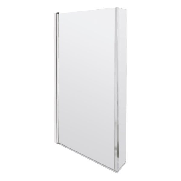 L-Shaped Hinged Bath Screen