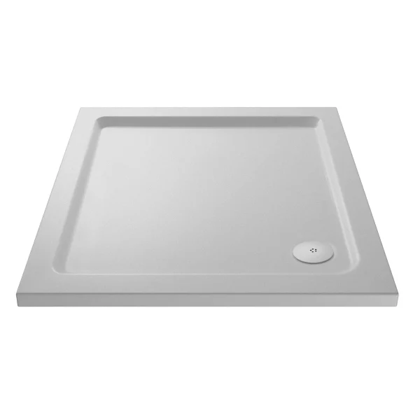 Nuie Slip Resistant Slimline Square Shower Tray