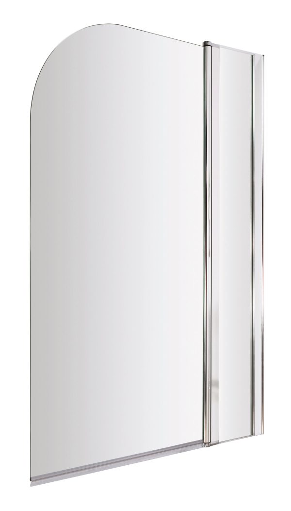 Hinged Bath Screen with Fixed Panel