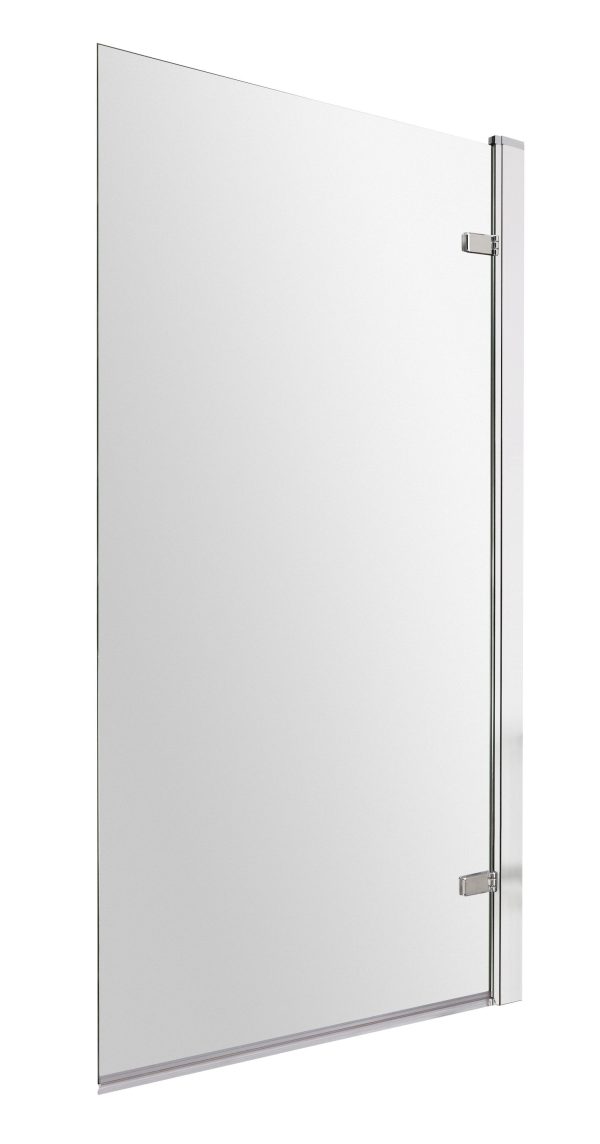 8mm Square Hinged Bath Screen