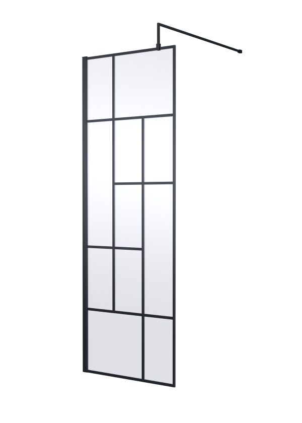 Abstract Frame Wetroom Screen - 1950mm