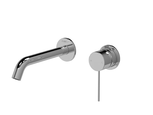 Clan Signature Fraser Wall Mounted 2 Tap Hole Basin Mixer