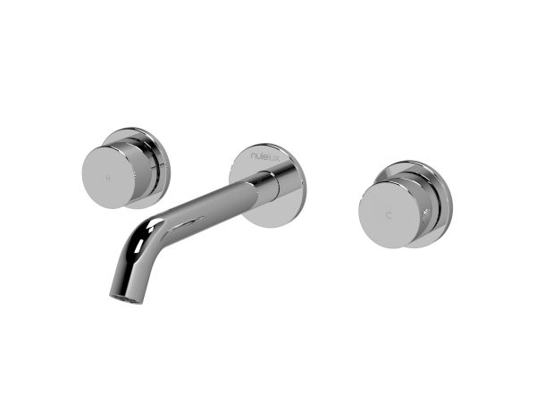 Clan Signature Stewart Wall Mounted 3 Tap Hole Basin Mixer