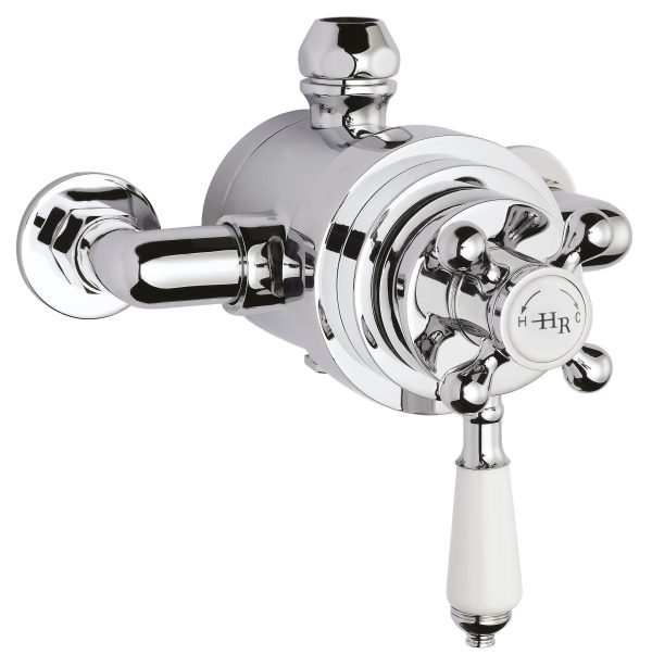 Hudson Reed White Topaz Exposed Thermostatic Shower Valve