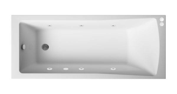 Clan Core Linton Square Single Ended Whirlpool Bath