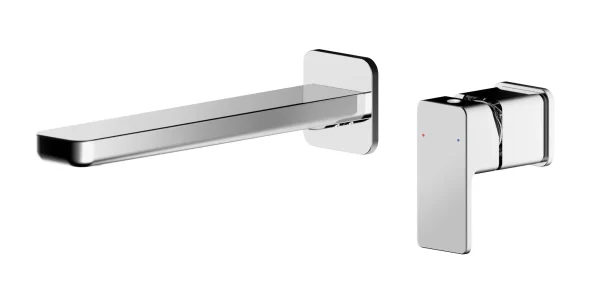 Nuie Windon Wall Mounted 2 Tap Hole Basin Mixer